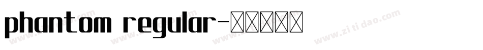 phantom regular字体转换
